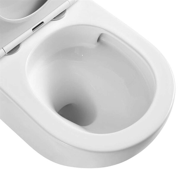 Mereo, WC závesné kapotované, Smart Flush RIMLESS, 495x360x370, keramické, vr. sedátka CSS115SN, MER-VSD82T2