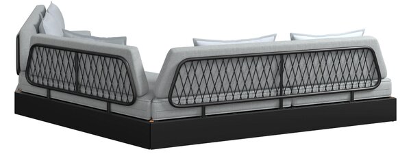 TERASOVÁ SEDACIA SÚPRAVA 5-dielne, drevo, kov, plast, textil Ambia Garden - Online Only záhrada, Online Only