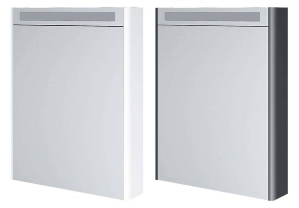 Mereo, Siena, kúpeľňová galérka 64 cm, zrkadlová skrinka, biela , antracit , multicolor - RAL lesk/mat, MER-CN415GB