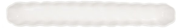 Biela dlhá úzka keramická miska - 26*4*3 cm - Clayre & Eef