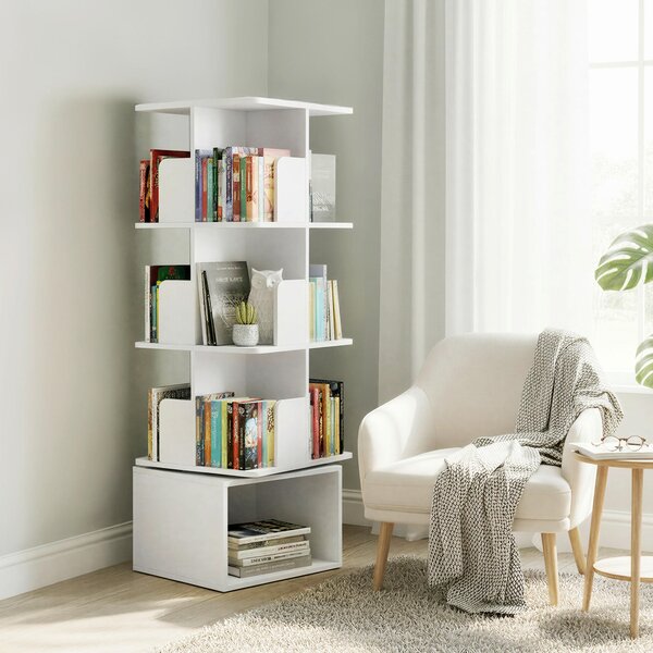 OTOČNÝ REGÁL, biela, 40/124,6/40 cm Boxxx - Kancelárske regály, Online Only