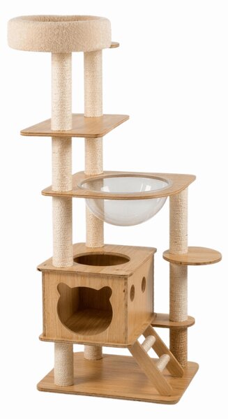 Mačacie stromové škrabadlo HAPPY CAT 147x40x40 cm, béžové