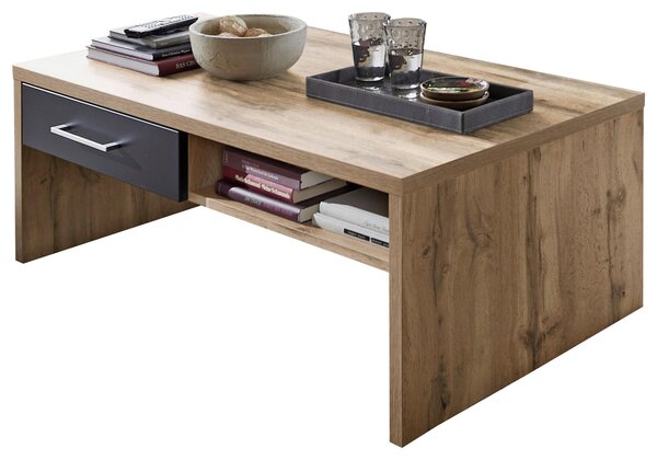 KONFERENČNÝ STOLÍK, čierna, starobylý dub, kompozitné drevo, 110/40/64 cm Hom`in - Stolíky do obývačky