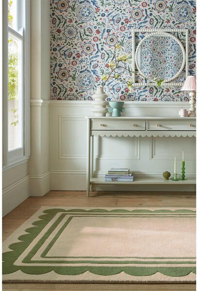 RUČNE TKANÝ KOBEREC, 160/230 cm zelená, béžová Flair Rugs - Online Only bytové doplnky, Online Only