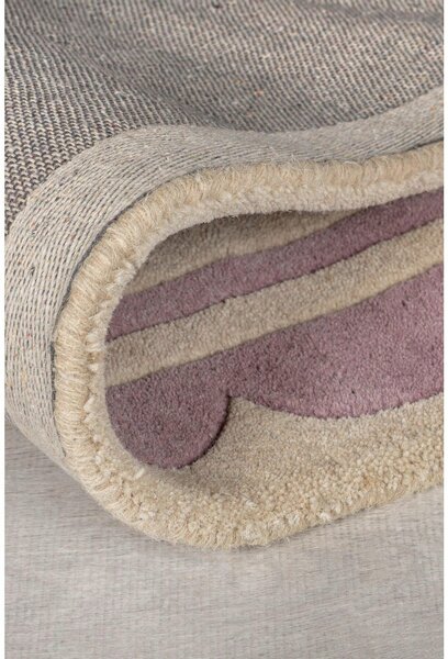 RUČNE TKANÝ KOBEREC, 160/230 cm lila, béžová Flair Rugs - Online Only bytové doplnky, Online Only
