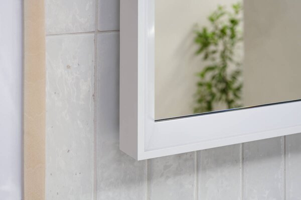 Hansgrohe Xarita E - Zrkadlo s LED osvetlením 600x50 mm s infračerveným senzorom, biela matná 54997700
