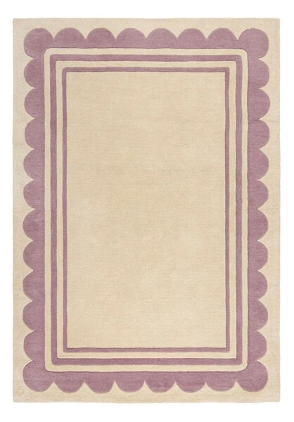 RUČNE TKANÝ KOBEREC, 160/230 cm lila, béžová Flair Rugs - Online Only bytové doplnky, Online Only