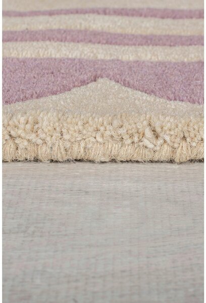 RUČNE TKANÝ KOBEREC, 160/230 cm lila, béžová Flair Rugs - Online Only bytové doplnky, Online Only
