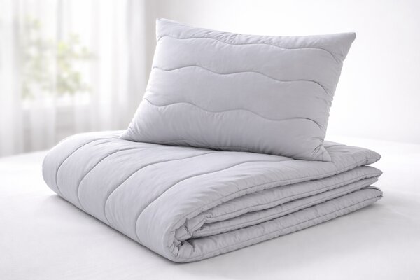 INTERMEDIC SK Celoročný set paplón + vankúš Medical Grey 140×200 / 70×90