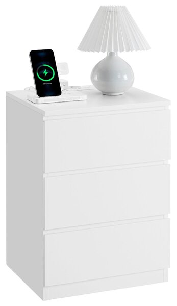 NOČNÝ STOLÍK, biela, 40/59/35 cm Boxxx - Online Only spálne, Online Only