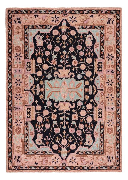 TKANÝ KOBEREC, 120/170 cm ružová, čierna Flair Rugs - Online Only bytové doplnky, Online Only
