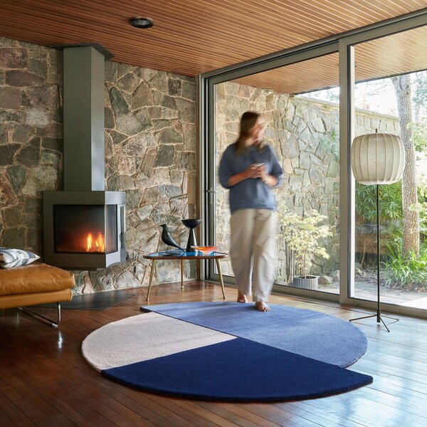 VLNENÝ KOBEREC, 150 cm modrá Flair Rugs - Online Only bytové doplnky, Online Only