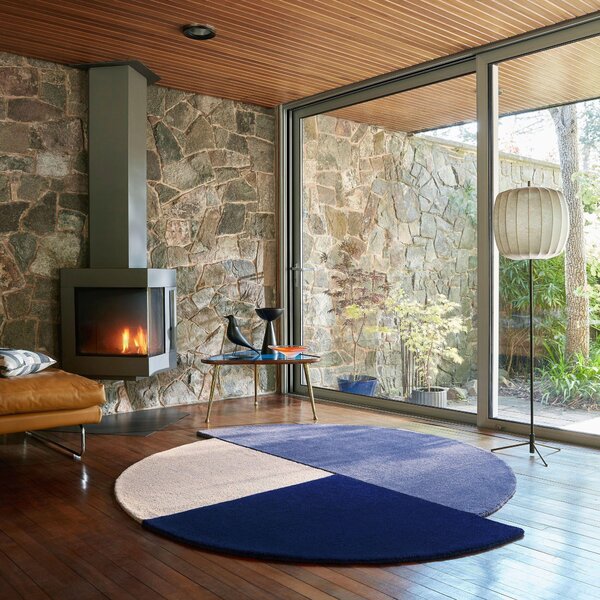 VLNENÝ KOBEREC, 150 cm modrá Flair Rugs - Online Only bytové doplnky, Online Only