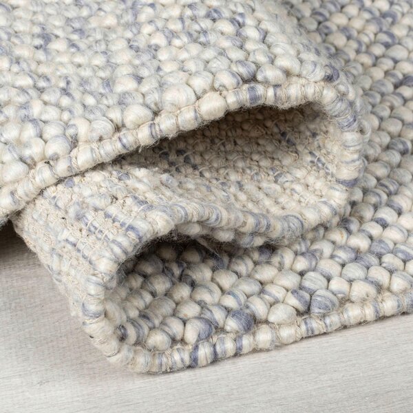 RUČNE TKANÝ KOBEREC, 80/150 cm modrá, krémová Flair Rugs - Online Only bytové doplnky, Online Only