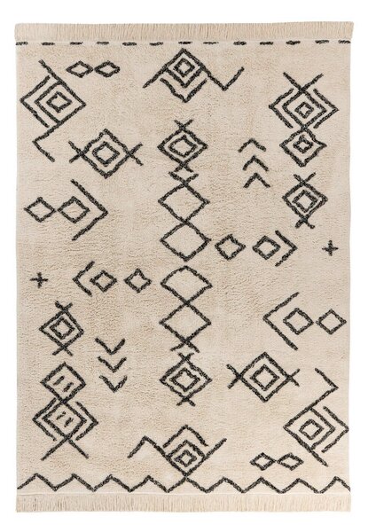 KOBEREC, 160/230 cm krémová, čierna - Online Only bytové doplnky, Online Only