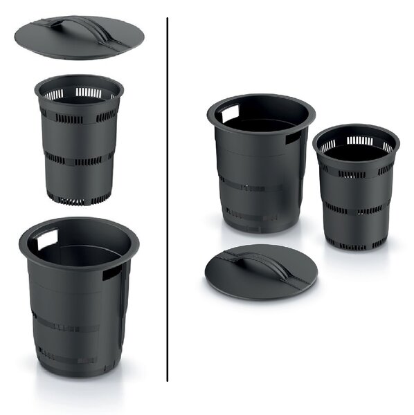 PROSPERPLAST Kompostér zapustený COMBIOSOIL čierny 25cm