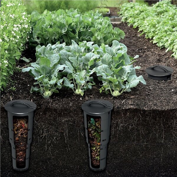 PROSPERPLAST Kompostér zapustený COMBIOSOIL čierny 25cm