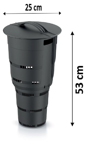 PROSPERPLAST Kompostér zapustený COMBIOSOIL čierny 25cm
