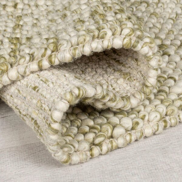 RUČNE TKANÝ KOBEREC, 80/150 cm krémová, zelená Flair Rugs - Online Only bytové doplnky, Online Only