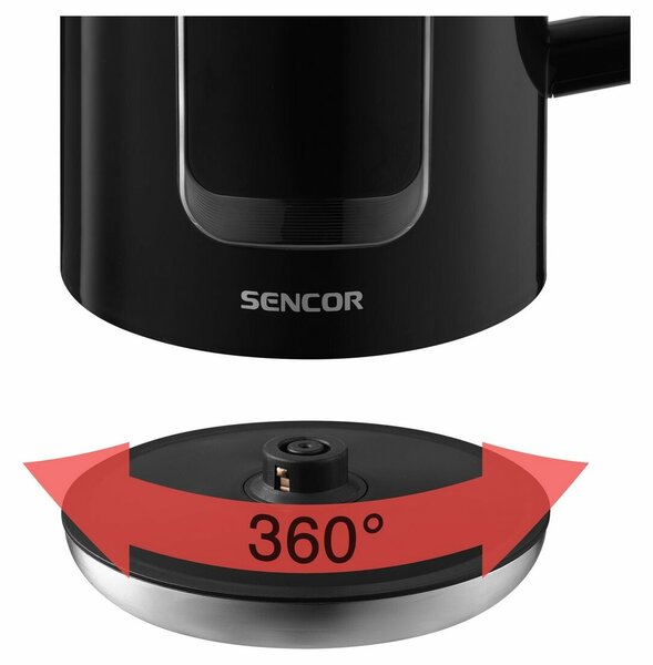 Sencor SWK 0951BK rýchlovarná kanvica, čierna
