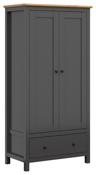ŠATNÍKOVÁ SKRIŇA, grafitová, dub artisan, 101/203/57 cm - Skrine, Online Only