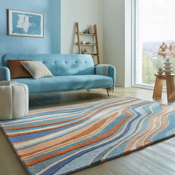 VLNENÝ KOBEREC, 120/170 cm modrá Flair Rugs - Online Only bytové doplnky, Online Only