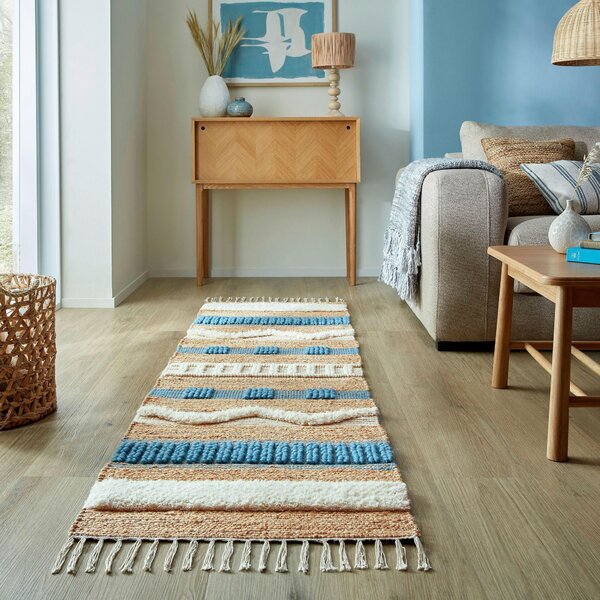 BEHÚŇ, 60/230 cm, modrá, prírodná farba Flair Rugs - Online Only bytové doplnky, Online Only