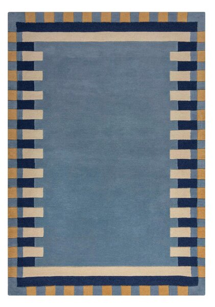 VLNENÝ KOBEREC, 200/290 cm modrá, žltá Flair Rugs - Online Only bytové doplnky, Online Only