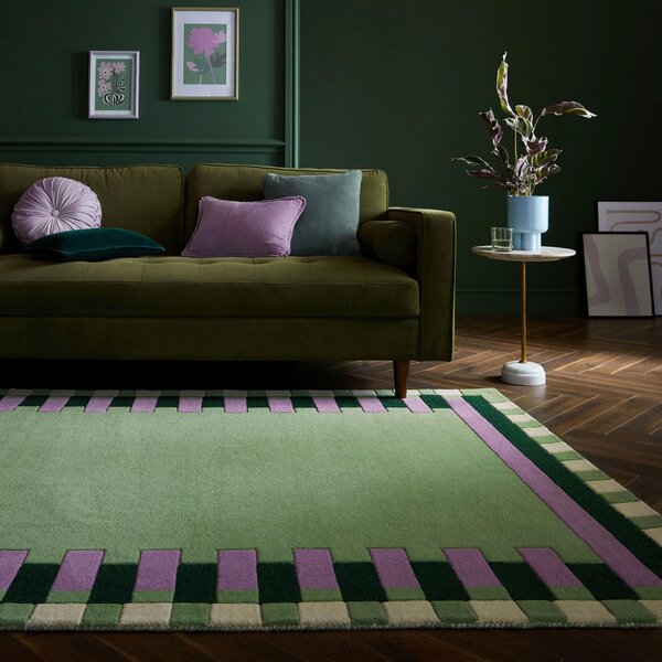 VLNENÝ KOBEREC, 120/170 cm zelená, lila Flair Rugs - Online Only bytové doplnky, Online Only