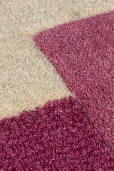 VLNENÝ KOBEREC, 120/170 cm žltá, ružová Flair Rugs - Online Only bytové doplnky, Online Only