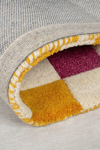 VLNENÝ KOBEREC, 120/170 cm žltá, ružová Flair Rugs - Online Only bytové doplnky, Online Only