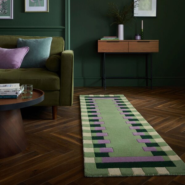 BEHÚŇ, 60/230 cm, zelená, lila Flair Rugs - Online Only bytové doplnky, Online Only