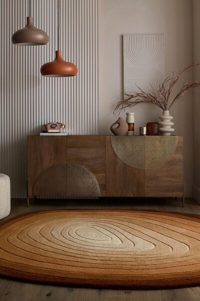 VLNENÝ KOBEREC, 160/230 cm hnedá Flair Rugs - Online Only bytové doplnky, Online Only