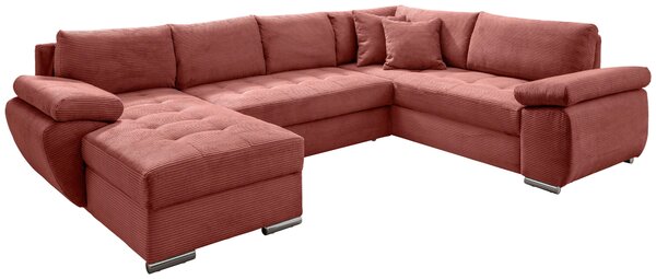 SEDACIA SÚPRAVA, textil, koralová Livetastic - Sedačky, Online Only