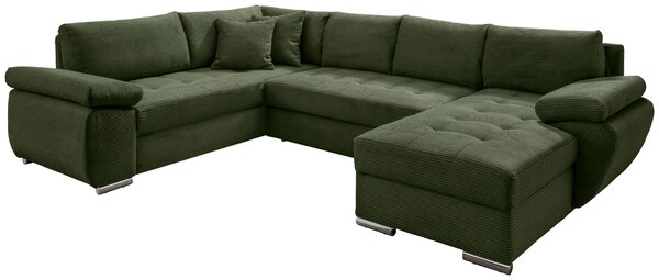 SEDACIA SÚPRAVA, textil, tmavozelená P & B - Sedačky, Online Only