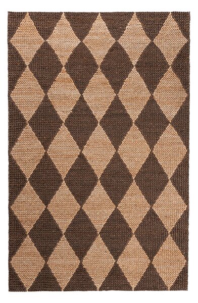 RUČNE TKANÝ KOBEREC, 120/170 cm tmavohnedá Flair Rugs - Online Only bytové doplnky, Online Only