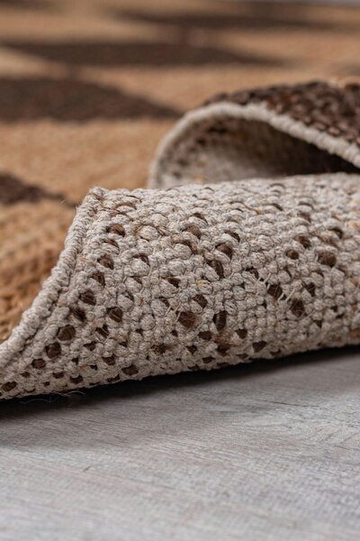 RUČNE TKANÝ KOBEREC, 120/170 cm tmavohnedá Flair Rugs - Online Only bytové doplnky, Online Only