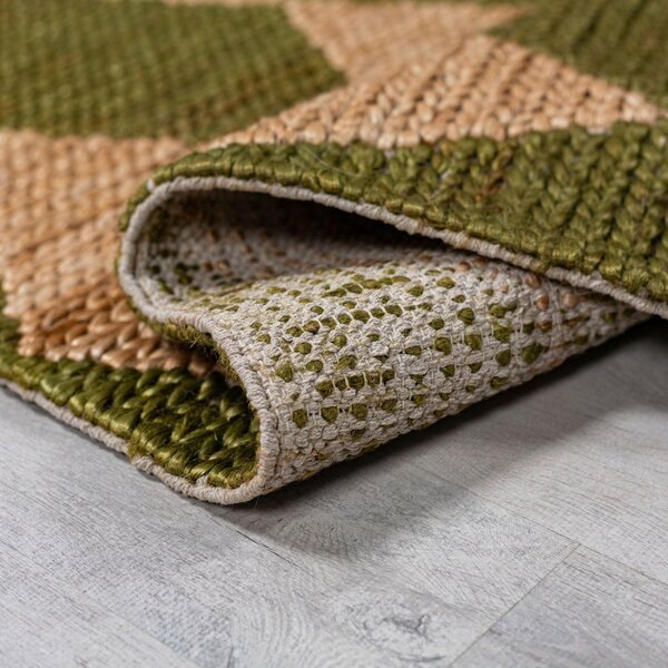 RUČNE TKANÝ KOBEREC, 120/170 cm zelená Flair Rugs - Online Only bytové doplnky, Online Only