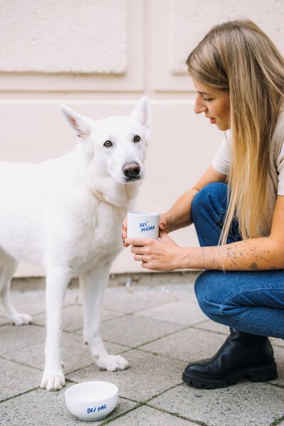 Porcelánový hrnček Psí máma 270 ml