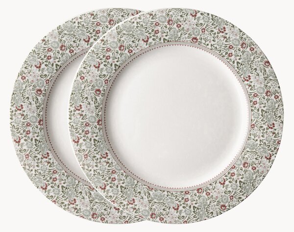 Porcelánové raňajkové taniere Flat, 2 ks