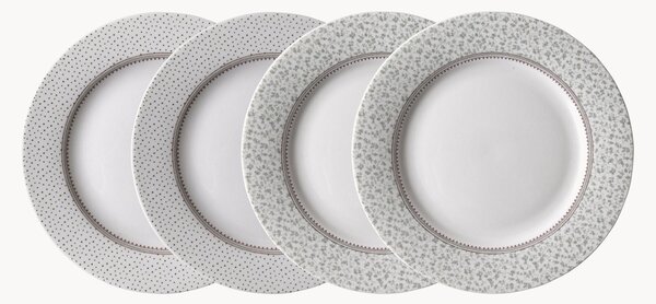 Porcelánové dezertné taniere Gift Set Flat, 4 ks