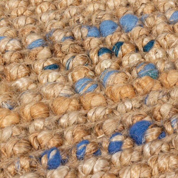RUČNE TKANÝ KOBEREC, 120/170 cm modrá, prírodná farba Flair Rugs - Online Only bytové doplnky, Online Only