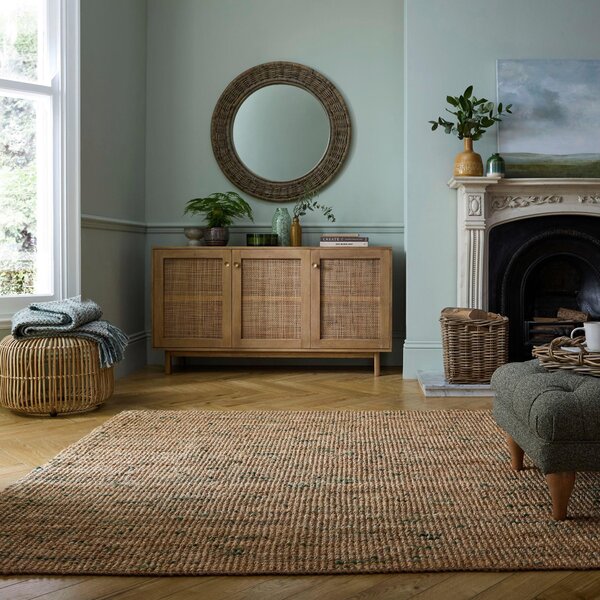 RUČNE TKANÝ KOBEREC, 120/170 cm zelená, prírodná farba Flair Rugs - Online Only bytové doplnky, Online Only