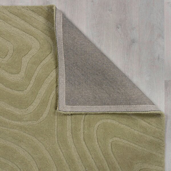 VLNENÝ KOBEREC, 160/160 cm zelená Flair Rugs - Online Only bytové doplnky, Online Only