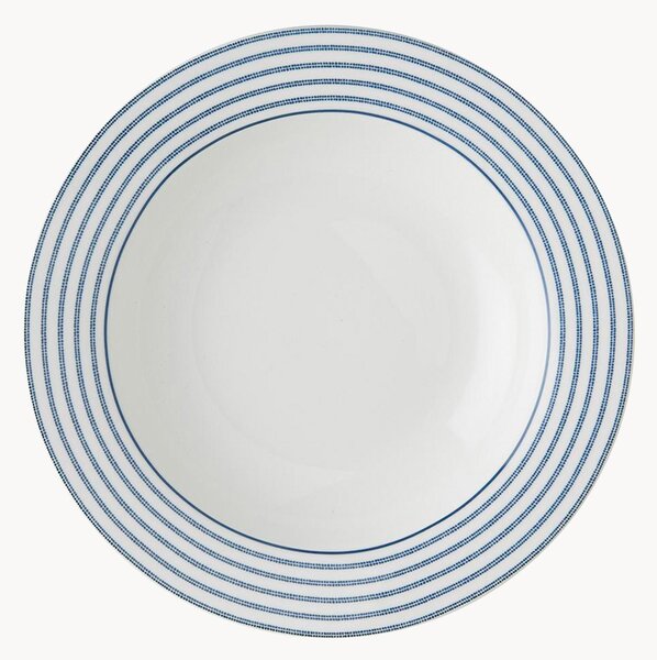 Porcelánové hlboké taniere Candy Stripe, 4 ks