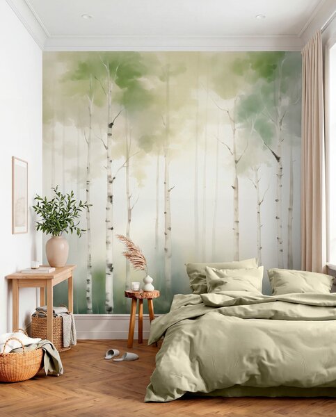 Tapety Brezy na jar, Fototapety s lesom, Fototapety brezy, w05676 : Uwalls.sk