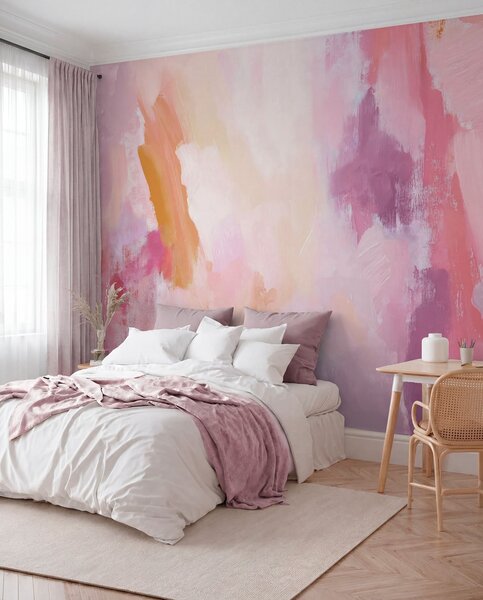 Tapety Ružové ťahy štetca, Fototapety abstraktné, w05463 : Uwalls.sk