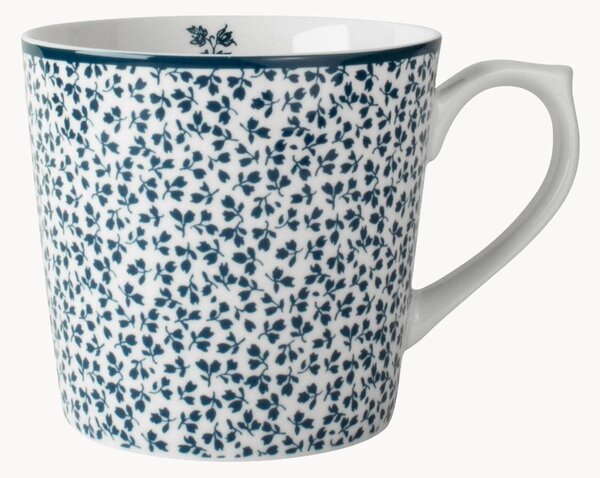 XL porcelánové hrnčeky Floris, 4 ks