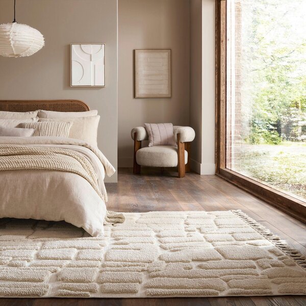 KOBEREC S VYSOKÝM VLASOM, 133/190 cm krémová Flair Rugs - Online Only bytové doplnky, Online Only