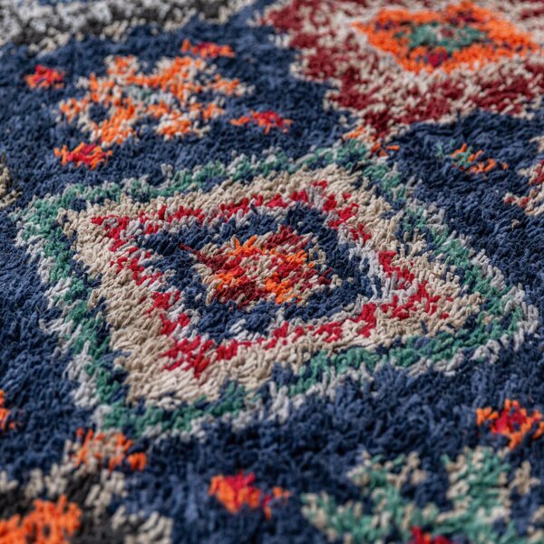 KOBEREC S VYSOKÝM VLASOM, 133/190 cm tmavomodrá Flair Rugs - Online Only bytové doplnky, Online Only